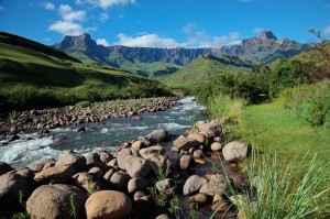 Majestic Drakensberg mountains